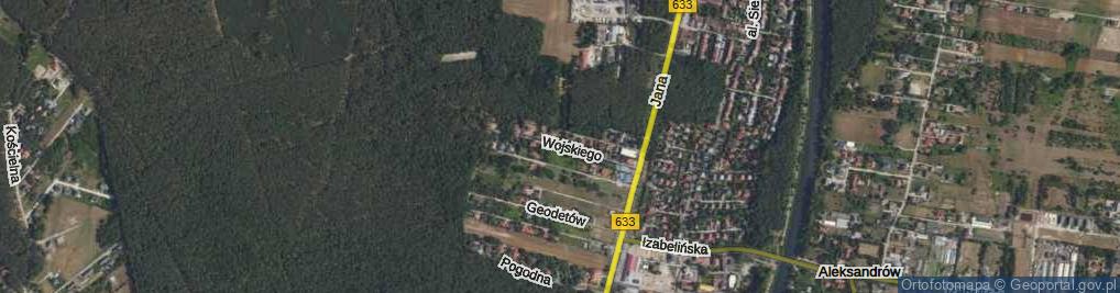 Zdjęcie satelitarne Wojskiego ul.